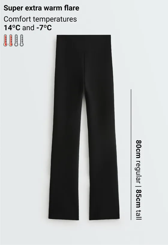 Брюки Flare  Super extra warm Seamless