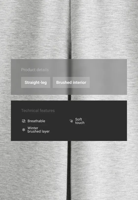 Прямые брюки brushed пике