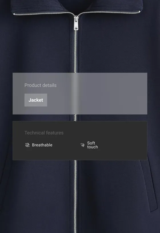 Куртка с воротником из хлопкового пике, brushed