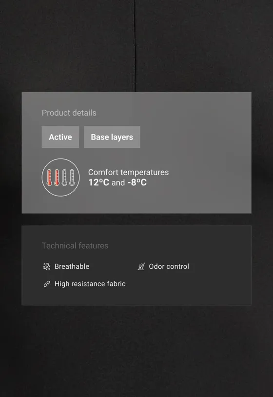 Боди Base layer с полумолнией