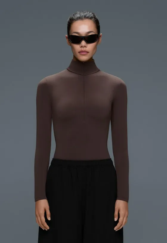 Боди Base layer с полумолнией
