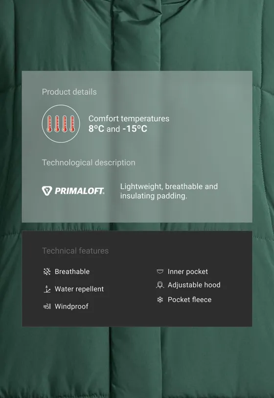 Куртка Primaloft® утепленная трапециевидная