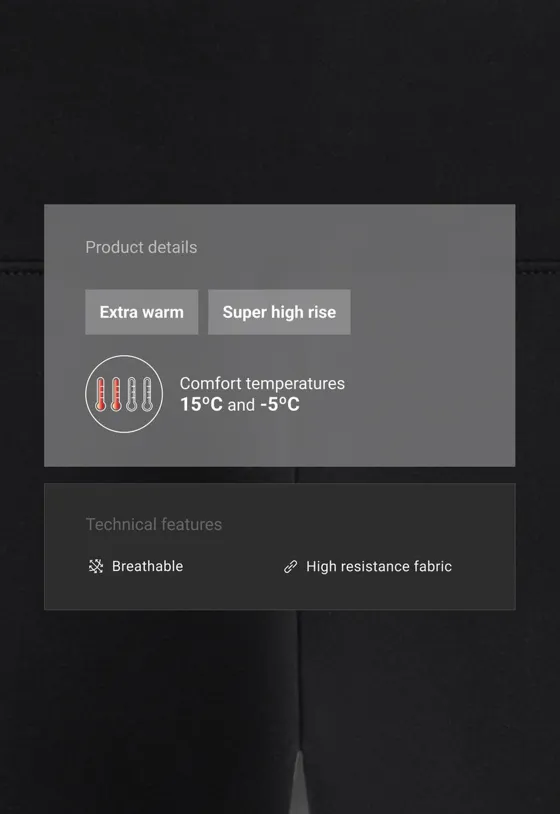 легинсы длиной до щиколотки с очень высокой посадкой Extra warm Seamless