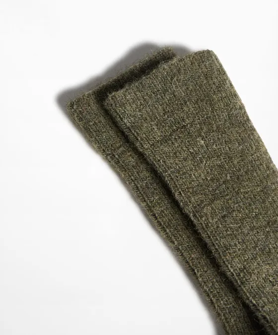 Классические носки с содержанием 21% шерсти и 14% альпаки