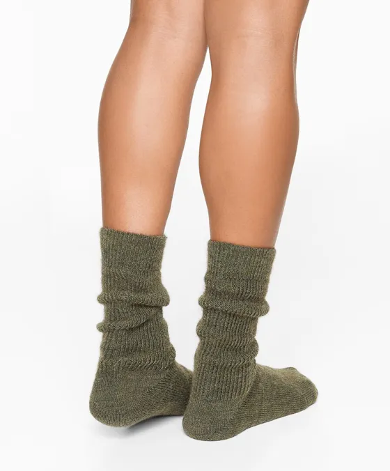 Классические носки с содержанием 21% шерсти и 14% альпаки