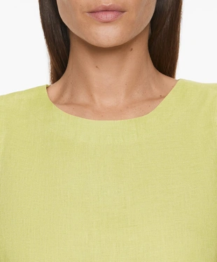 Футболка без рукавов из 100%-го льна- Заказать в России