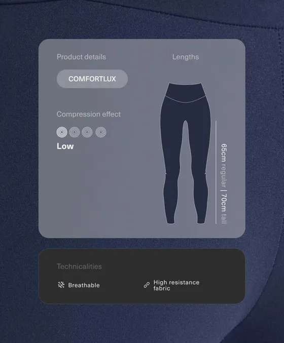 Легинсы длиной до щиколотки Comfortlux с высокой посадкой