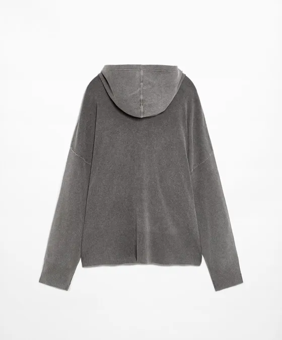 Трикотажная куртка с капюшоном