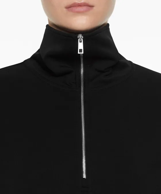 Толстовка на полумолнии из ткани с модалом