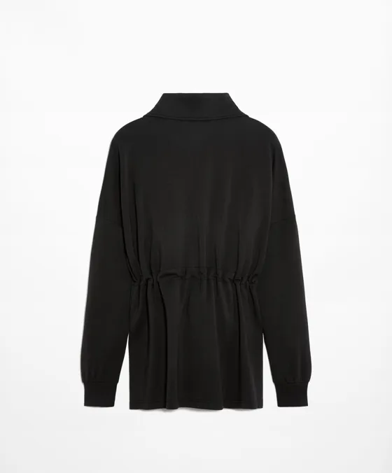 Толстовка на полумолнии из ткани с модалом