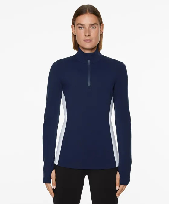 Лонгслив Performance Base Layers High Tech с застежкой-молнией