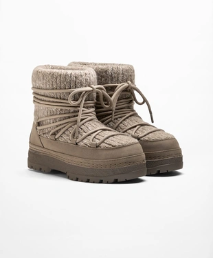 LACE-UP TRICOT BOOTS- Заказать в России