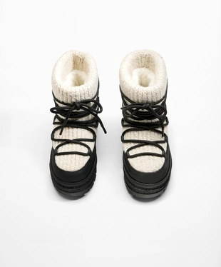 LACE-UP TRICOT BOOTS- Заказать в России