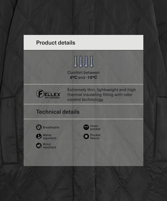 Легкая утепленная водоотталкивающая куртка с FELLEX® AEROGEL