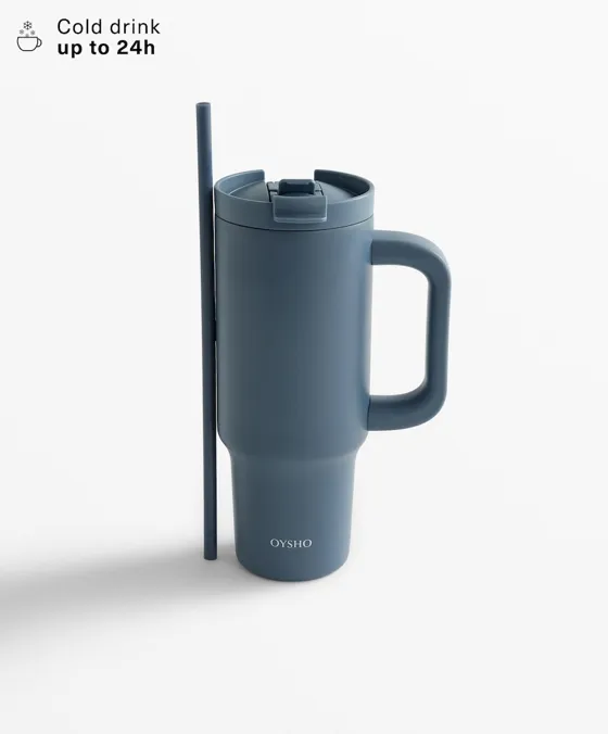 Tumbler bottle with handle