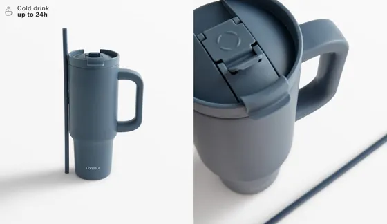 Tumbler bottle with handle
