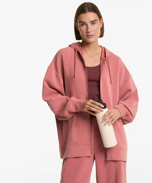 Удлиненная куртка из мягкой начесной ткани с модалом- Заказать в России