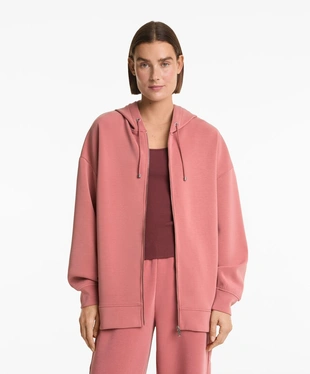 Удлиненная куртка из мягкой начесной ткани с модалом- Заказать в России