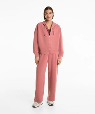 Прямые брюки с начесом из ткани с модалом- Заказать в России