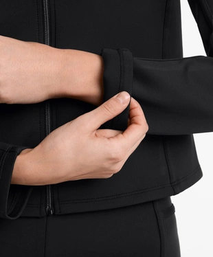 Куртка с эффектом неопрена с начесом- Заказать в России