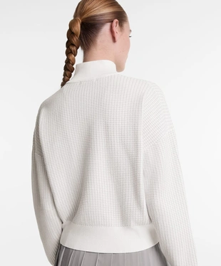 Трикотажная куртка с высоким воротником- Заказать в России