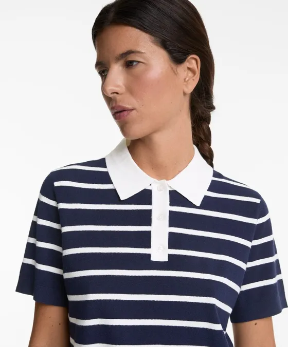 Трикотажное поло с короткими рукавами