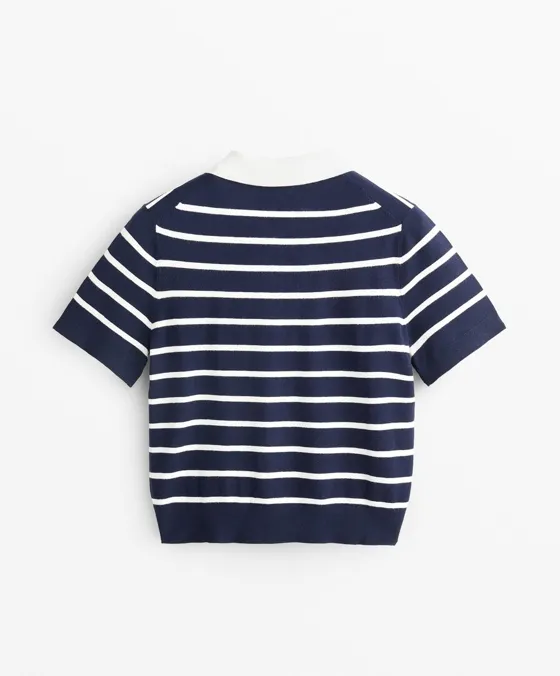 Трикотажное поло с короткими рукавами