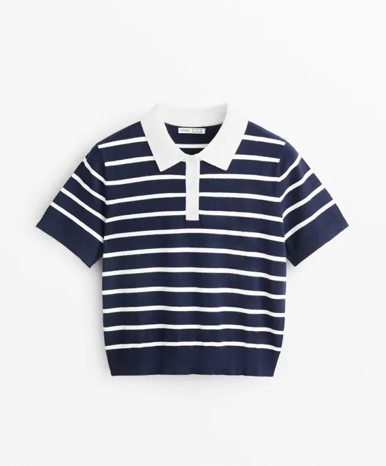 Трикотажное поло с короткими рукавами