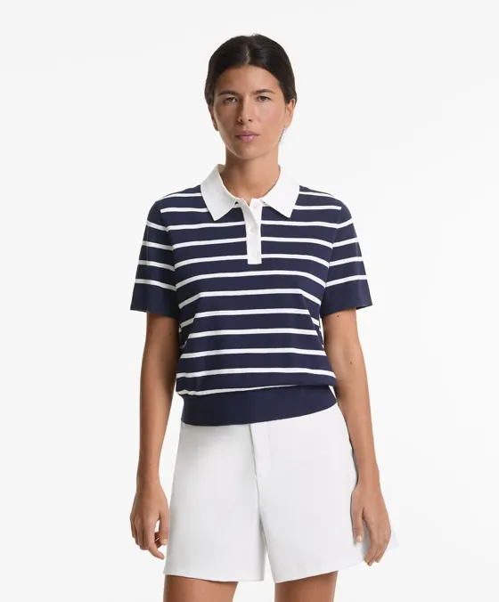 Трикотажное поло с короткими рукавами