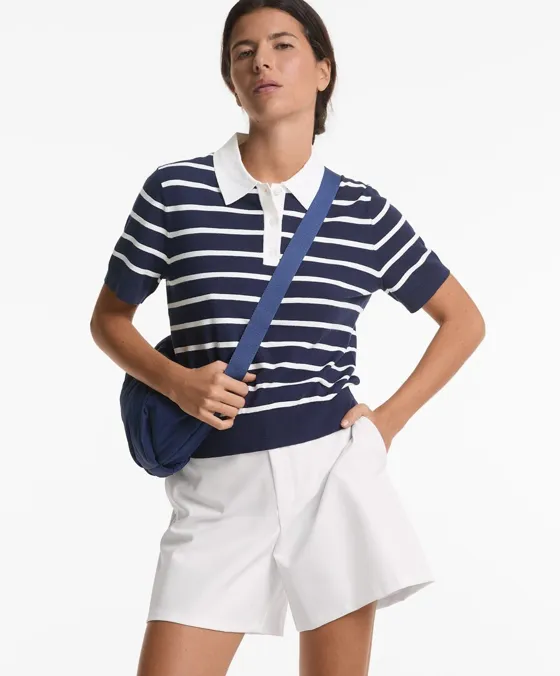 Трикотажное поло с короткими рукавами