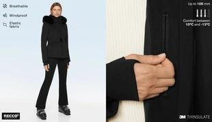 Приталенная водостойкая лыжная куртка 3M THINSULATE™ SKI- Заказать в России