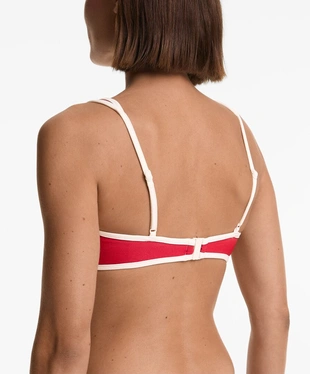 Топ бикини с вырезом халтер и окантовкой- Заказать в России