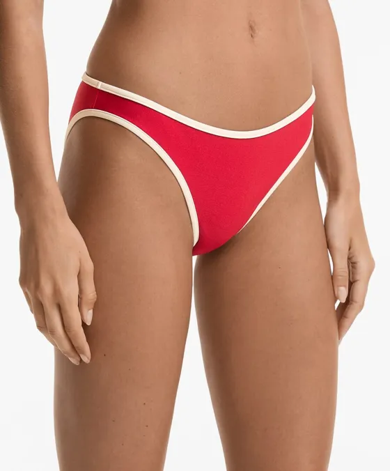 Классические плавки бикини с контрастной окантовкой