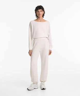 Толстовка с вырезом «лодочка», из мягкой ткани с модалом- Заказать в России