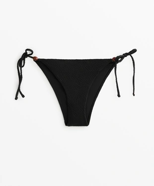 Полуоткрытые плавки бикини с завязками из жаккардовой ткани- Заказать в России