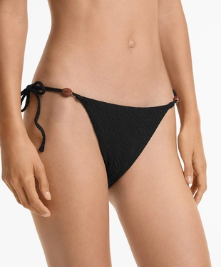 Полуоткрытые плавки бикини с завязками из жаккардовой ткани- Заказать в России