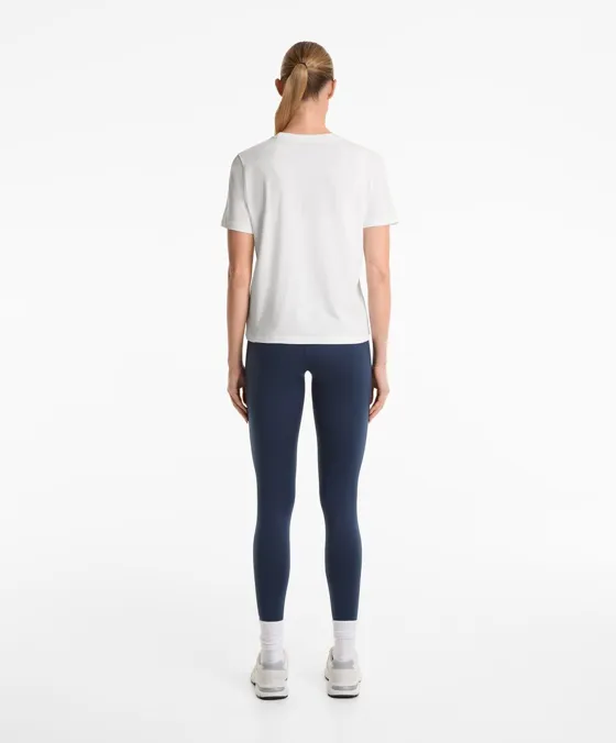 Футболка из смесового хлопка с короткими рукавами