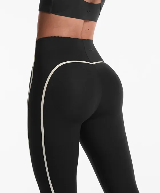 Компрессионные легинсы до щиколотки Compressive с кантом и эффектом пуш-ап