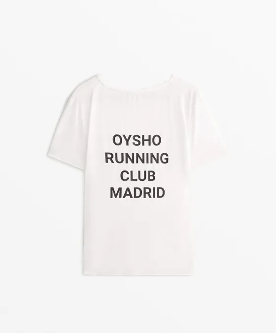 T-shirt justa técnica de manga curta Running Club Madrid
