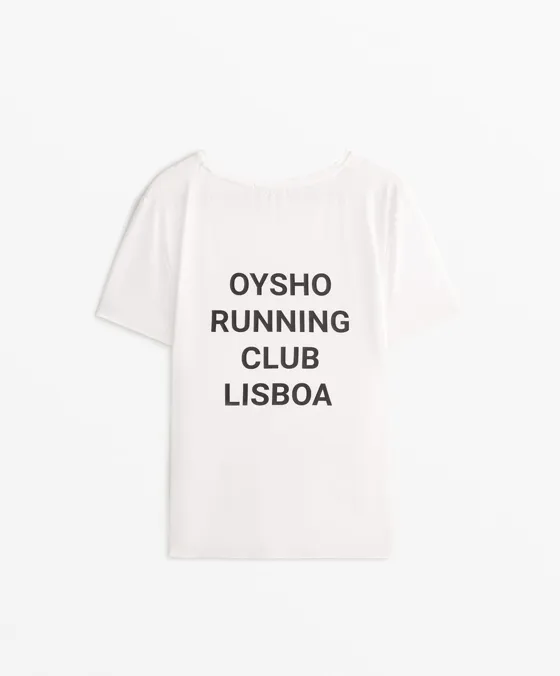 T-shirt justa técnica de manga curta Running Club Lisboa
