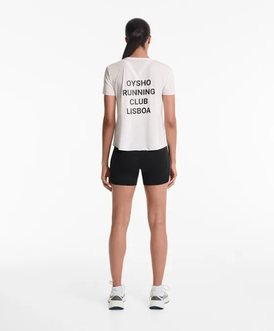 T-shirt justa técnica de manga curta Running Club Lisboa