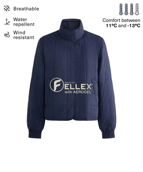 Утепленная куртка квадратного кроя с наполнителем FELLEX® AEROGEL