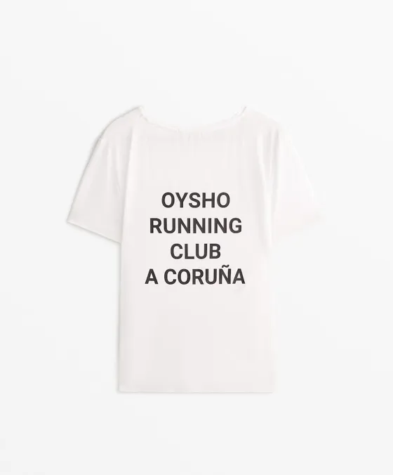 T-shirt justa técnica de manga curta Running Club A Coruña