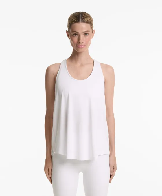 Майка из смесового модала на широких бретелях