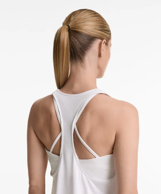 Майка из смесового модала на широких бретелях