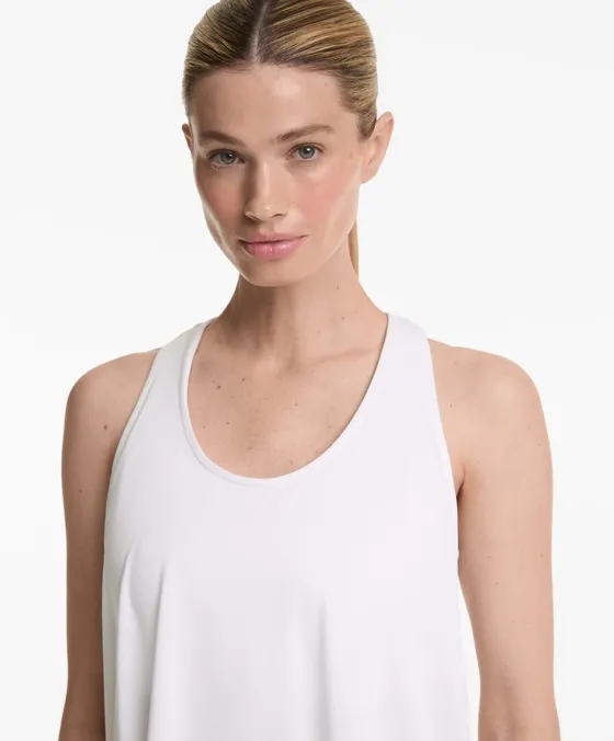 Майка из смесового модала на широких бретелях