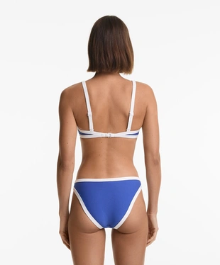 Топ бикини с треугольными чашками и контрастной окантовкой- Заказать в России