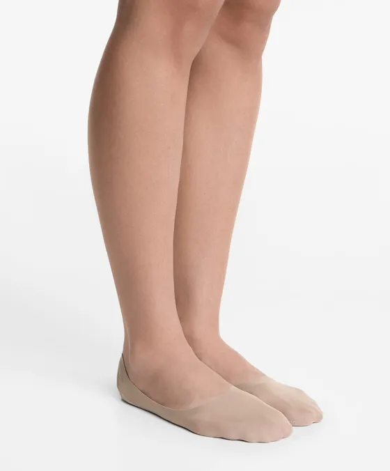 Pack de 2 pares de meias invisíveis em mistura de algodão medium cut