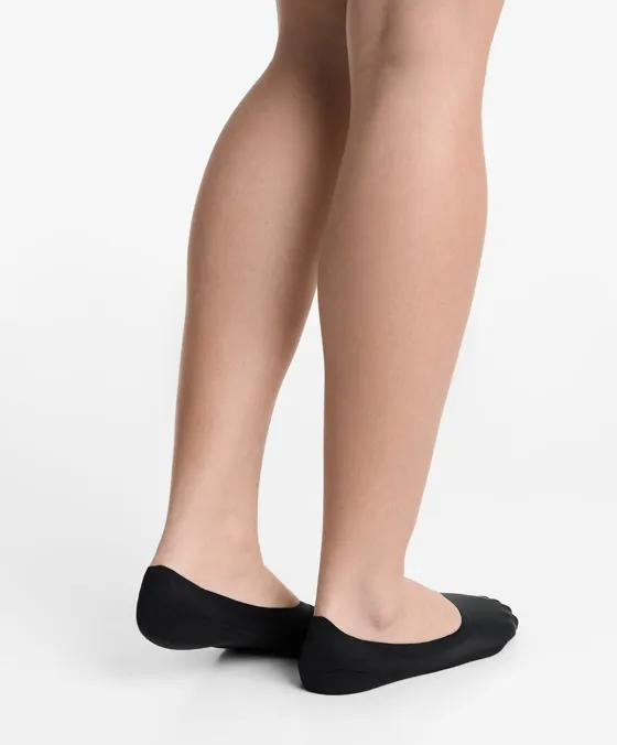 Pack de 2 pares de meias invisíveis em mistura de algodão medium cut