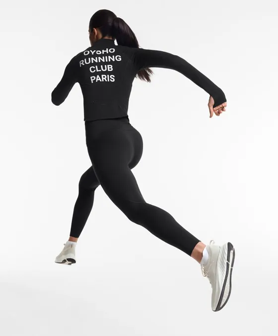 Casaco técnico light warm costuras Oysho Running Club Paris